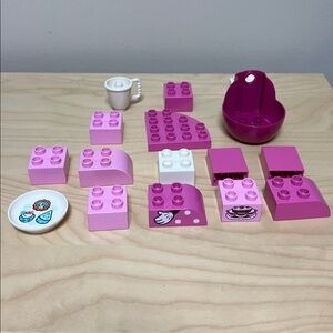 Lego Duplo Pink and White Building Blocks Set - toddler toy